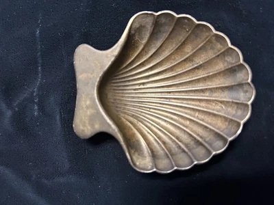 复古纯银 925 扇贝海贝壳脚坚果盘 22479 TIFFANY & Co 32 克 — 第 1/4 张图片