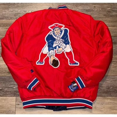 Chaqueta de iniciación reversible New England Patriots a presión completa haz tu trabajo - talla S $170 Foto 1 de 4