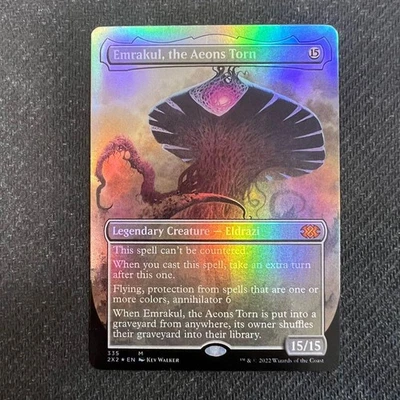 Emrakul the Aeons Torn Borderless Foil MTG Eternals Torn English Used - Image 1 of 4