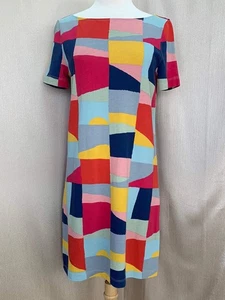 TORY BURCH multi-colored 100% Pima Cotton Short Sleeve Dress - Small - Picture 1 of 11