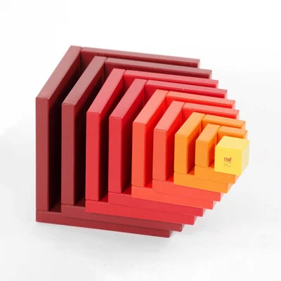 Naef Cella giocattolo in legno rosso cubo creativo gioco costruzione... - Immagine 1 di 4