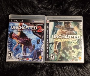 Uncharted Lote Paquete 1 y 2 - Sony Playstation PS3 Completo En Caja CIB - Imagen 1 de 9