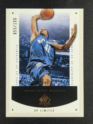 Jerry Stackhouse 2002 03 SP Authentic Limited Gold 55/100 #98 WIZARDS - Image 1 of 2