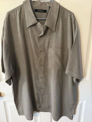Men’s Bachrach Button Down Dress Shirt Size XXL SHORT SLEEVE - Image 1 of 4