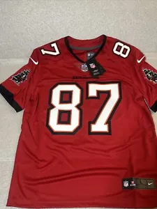 Nike Gronkowski 87 Tampa Bay Buccaneers Men's Large Red Vapor Limited Jersey/NFL - Picture 1 of 5
