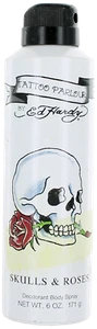 Tattoo Salon Schädel & Rosen von Ed Hardy für Männer Deodorant Spray 6oz im Laden getragen - Bild 1 von 1