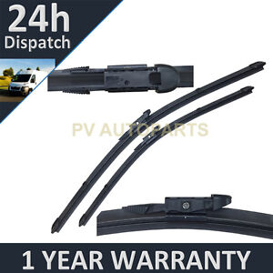 FOR AUDI TT ROADSTER MK2 2006- DIRECT FIT FRONT AERO WIPER BLADES PAIR 22" + 21"
