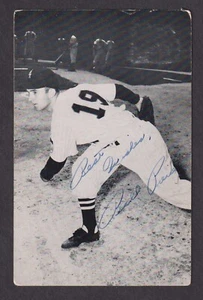 Foto postal firmada por Billy Pierce White Sox 3-5/8 x 5-5/8 autógrafo certificado de autenticidad #1 - Imagen 1 de 2