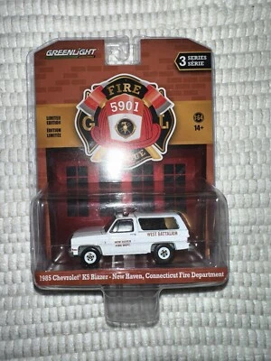 1985 '85 CHEVY K5 BLAZER NEW HAVEN FIRE & RESCUE 5901 R3 GREENLIGHT 2022 - Image 1 of 2
