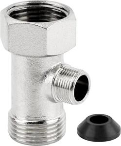 Bidet T Adapter,toilet faucet splitter 3 Way 7/8inch 3/8inch 7/8inch Plumbing - Picture 1 of 5