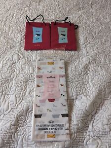 Vintage Hallmark Barbie 45th Anniversary Tissue Paper NIP And Two 5.5" Gift Bags