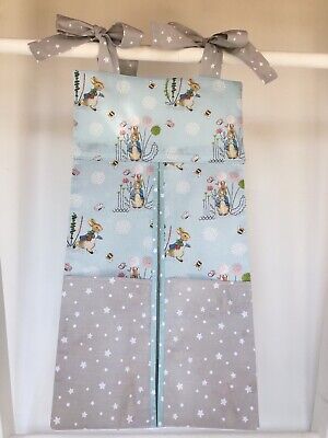 Handmade Peter Rabbit Nappy Stacker/Toy Storage For A Boy Or Girl. Baby Gift. • 22.99£