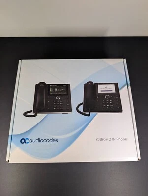  AudioCodes TEAMS-C450HD-DBW IP Phone Black 8 lines TFT Wi-Fi open box C450HD - Image 1 of 4