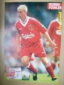 Original Hand Signed Press Cutting- ROBBIE FOWLER, Liverpool FC (apx. A4) - Picture 1 of 3