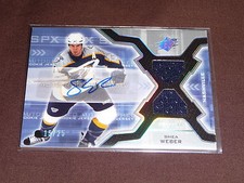 2006-07 SPX Spectrum SHEA WEBER Auto Jersey Rookie 15/25 Extremely Rare RC