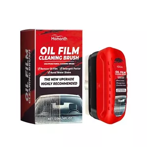 Car Glass Oil Film Cleaner Windshield Cleaner All-in-one Brush Fluid 120ml - Picture 1 of 6