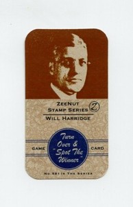 #TN27701 WILL HARRIDGE Hall of Fame Baseball Game Card