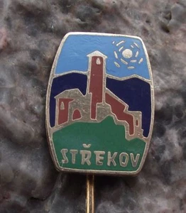 Antikes Strekov Schreckenstein Schloss Elbe Goethe Wagner Pin Abzeichen - Bild 1 von 2