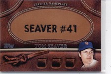2011 Topps Manufactured Glove Leather Nameplates #MGL-TS Tom Seaver NM-MT