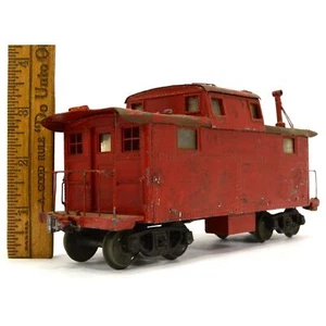 VTG/Antique WALTHERS No. 201 RED CABOOSE Wood & Metal O-GAUGE TRAIN Make Offers! - Picture 1 of 10