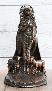 Estatua celta de la diosa del fuego brigida patrona de la esperanza poesía ganado curación - Imagen 1 de 10