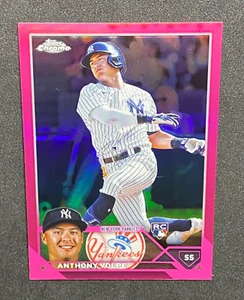 2023 Topps Chrome ANTHONY VOLPE PINK REFRACTOR RC #4 New York Yankees - Picture 1 of 2
