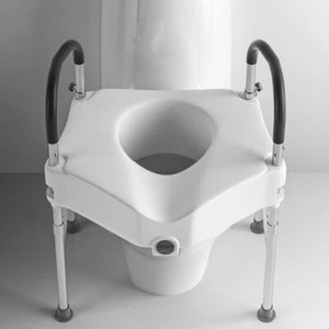 WC Aufstehhilfe adjustable Robust Halterung Handlauf Stützgriff Toilette - Bild 1 von 19