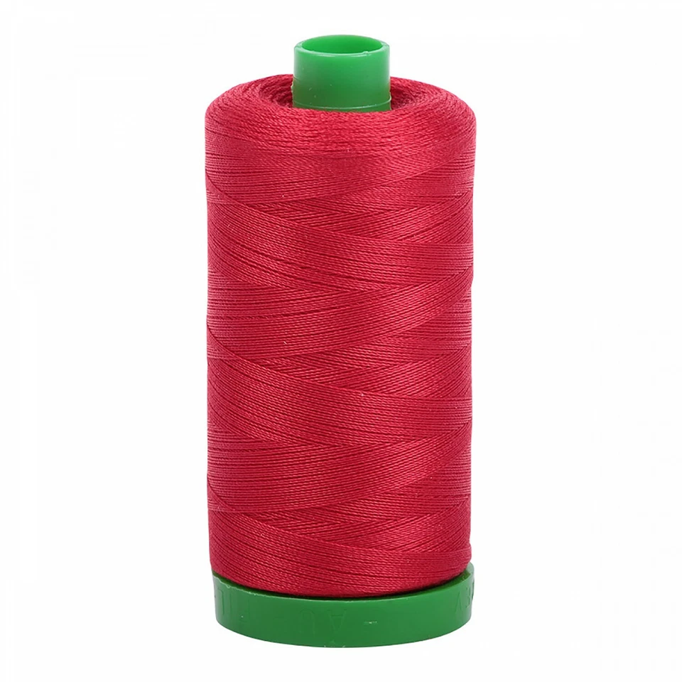 Aurifil Mako 40 wt Cotton Thread - 1094 yds - Red - Image 1 of 1