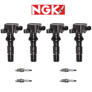 NGK Spark Plug + Ignition Coil For 06-13 Mazda 3 Sport 6 CX-7 2.0L 2.3L 2.5L I4 - Picture 1 of 1