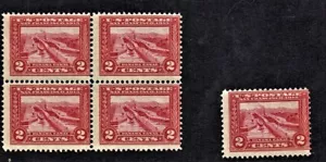 1913 U.S.CLASSIC PAN-PACIFIC 2c Carmine p.12 Blk of 4+Single Sc#398 M/NH/OG ^ - Picture 1 of 1