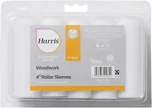Mini mangas enrollables Harris Seriously Good carpintería brillo paquete de 10 fundas de 4" - Imagen 1 de 3
