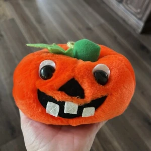 Vintage Wego Fiesta Kürbis Jack-O-Lantern Halloween Plüschtier Stofftier 1989 - Bild 1 von 6