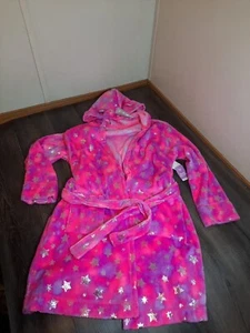 NEW Justice Girls Unicorn pink Hoodie Pool Beach Bath Swimsuit Robe Cover Up 18 - Picture 1 of 8