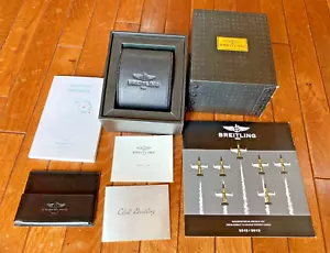 BREITLING Empty Leather watch Box with Manuals and Accessorie EX Condition #T35 - Picture 1 of 9