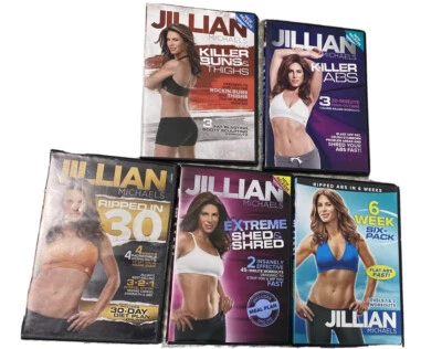 Jillian Michaels DVD Fitness  Programs 5 In Lot. All Like New - Image 1 of 4