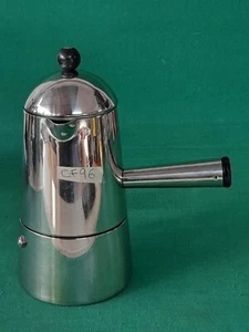 VECCHIA CAFFETTIERA LAVAZZA CARMENCITA 6 TAZZE ACCIAIO INOX 18/10 VINTAGE. CF96 - Picture 1 of 9