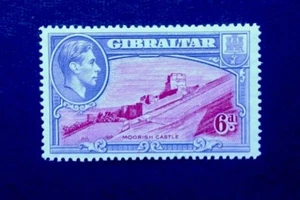 Gibraltar sg 126a perf 14 1942 GVI lightly hinged. - Picture 1 of 2