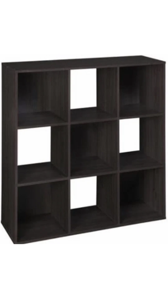 Nine 9 - Cube Book and Document Cupboard Organizer in a Deep, Rich, Color - Image 1 of 1