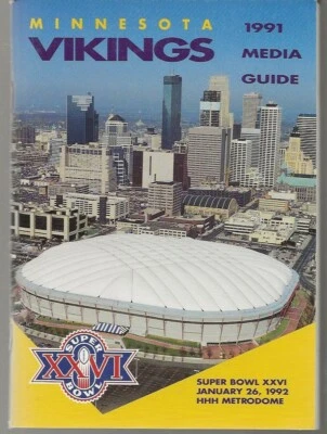 1991 Minnesota Vikings NFL Football Media Guide - Image 1 of 2