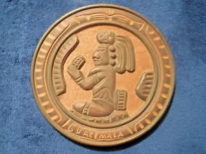 Maya Guatemala Placa Tallada a Mano Madera Colgante Pared Maya Adoración Oración Decoración - Imagen 1 de 2