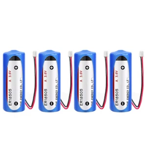Nueva Batería 4PCS ER18505 3.6V 4000mAh No Recargable con Enchufe Blanco 2.0 - Imagen 1 de 3
