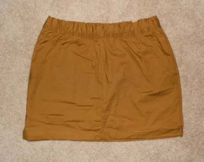 Nova Saia Feminina PrAna Tamanho 8 Bronze Algodão Orgânico Duplo Pico Skort - Imagem 1 de 3