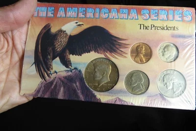 Paquete de monedas The American Series the Presidents nuevo sellado medio dólar Kennedy 1966 Foto 1 de 4