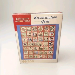 SEALED  Reconciliation Quilt 300-Piece Jigsaw Puzzle by Pomegranate ARTPIECE - Foto 1 di 2