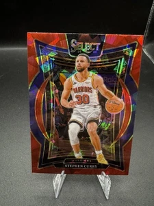 2024-25 Select Stephen Curry CONCOURSE RED CRACKED ICE PRIZM SP Warriors #7 - Picture 1 of 2