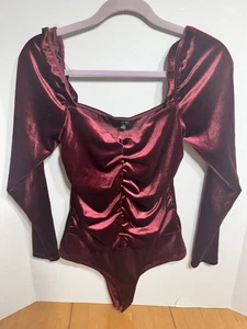 Shinestar Damen-Langarmbody Größe Medium rot neu mit Etikett - Bild 1 von 6