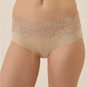 Pact Taillenslip Spitze 3er Pack plus Bonus Paar Neu mit Etikett in Sesam Nude Beige XL - Bild 1 von 5