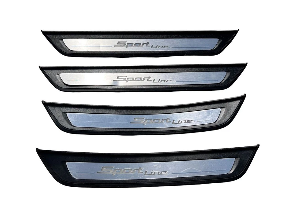Комплект из 4 передних и задних отделочных порогов для BMW 530i 2017-22 годов выпуска со спортивной подсветкой - Изображение 1 из 4