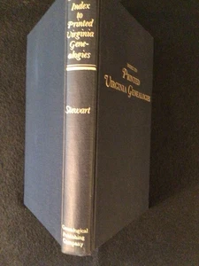1970 Index to Printed Virginia Genealogies HC Stewart  - Bild 1 von 5