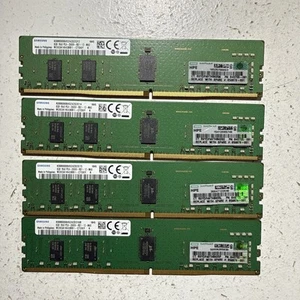 SAMSUNG 32GB (4 x 8GB) 1Rx8 PC4-2666V DDR4 Server Memory Ram M393A1K43BB1-CTD6Y - Photo 1/3